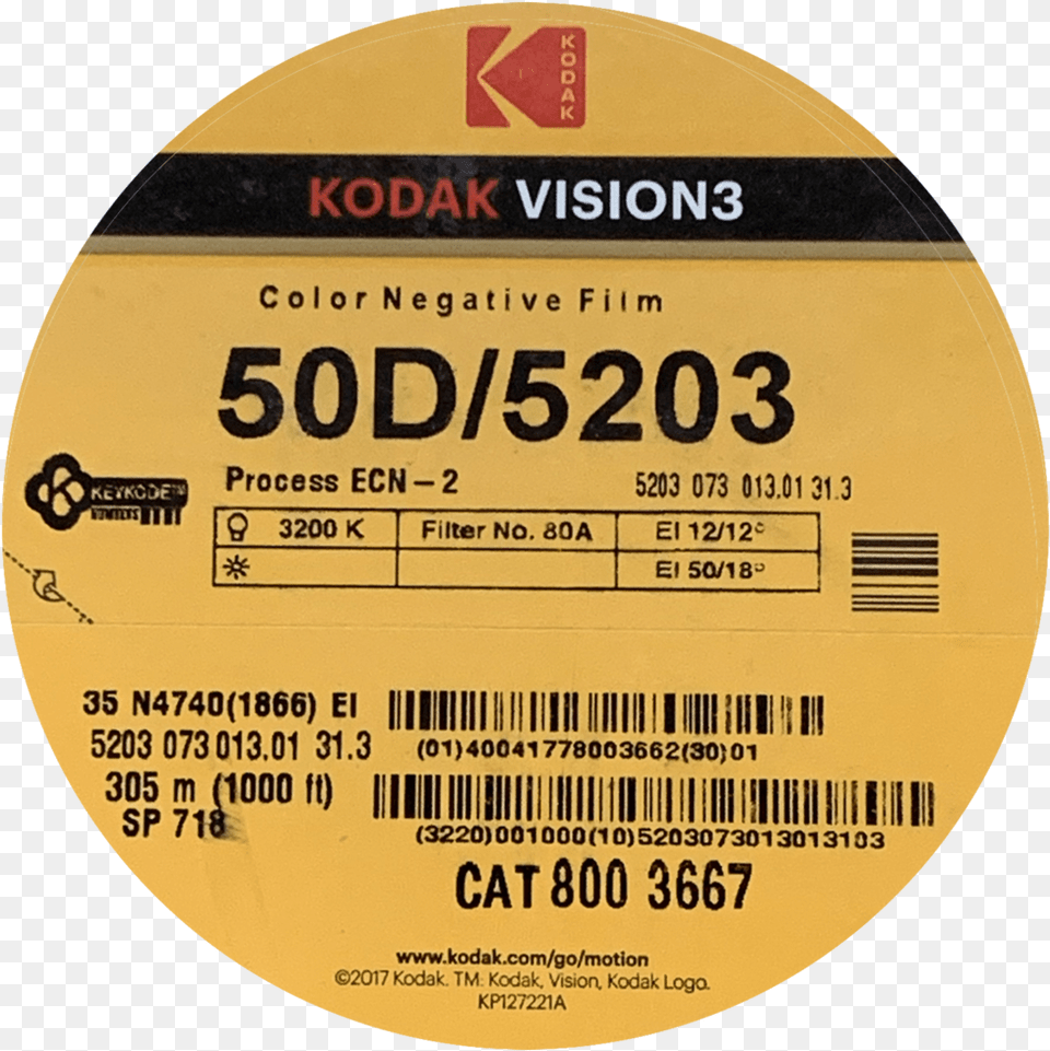 Kodak V3 50d 2019 Mono No Aware Solid, Text, Disk, Business Card, Paper Png Image