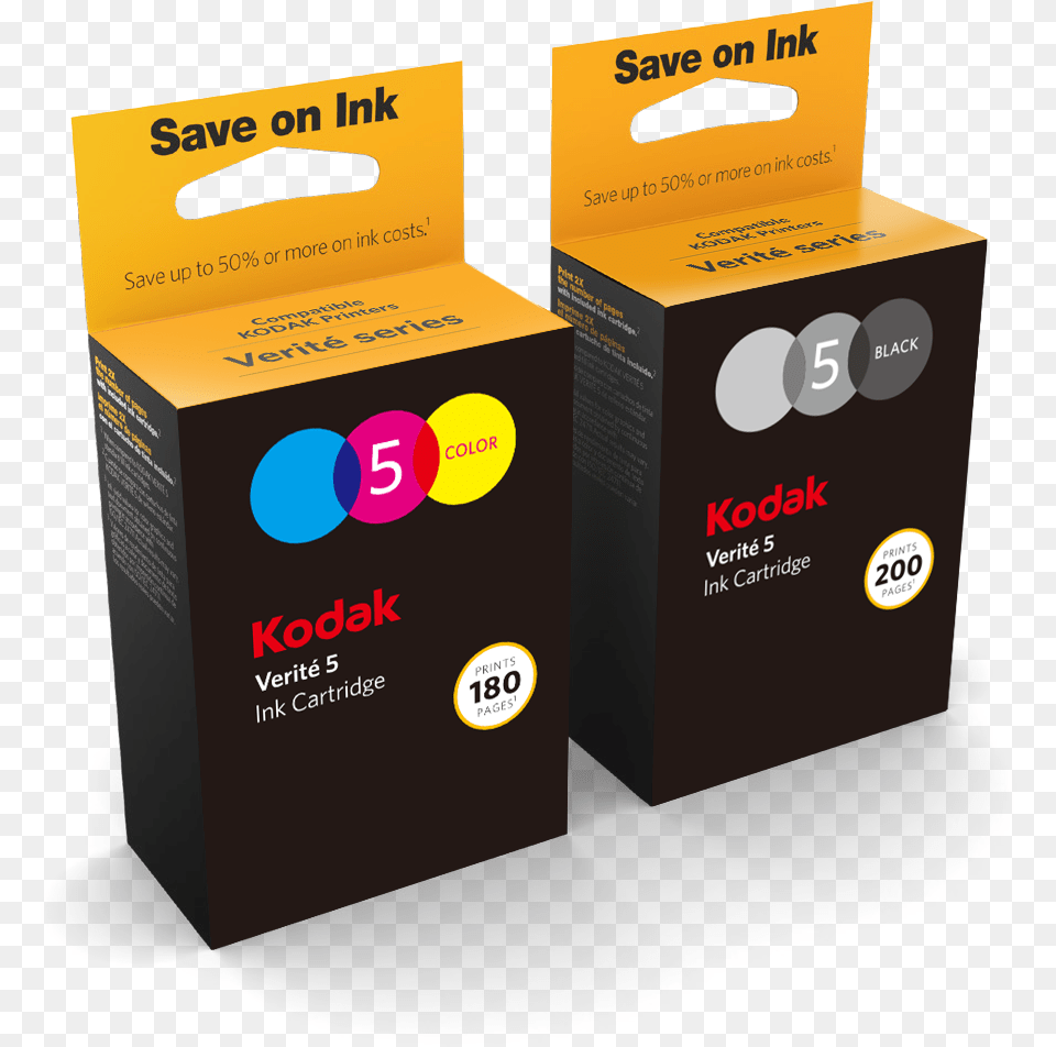 Kodak Verite 55w Eco Ink, Box, Cardboard, Carton, Business Card Free Transparent Png