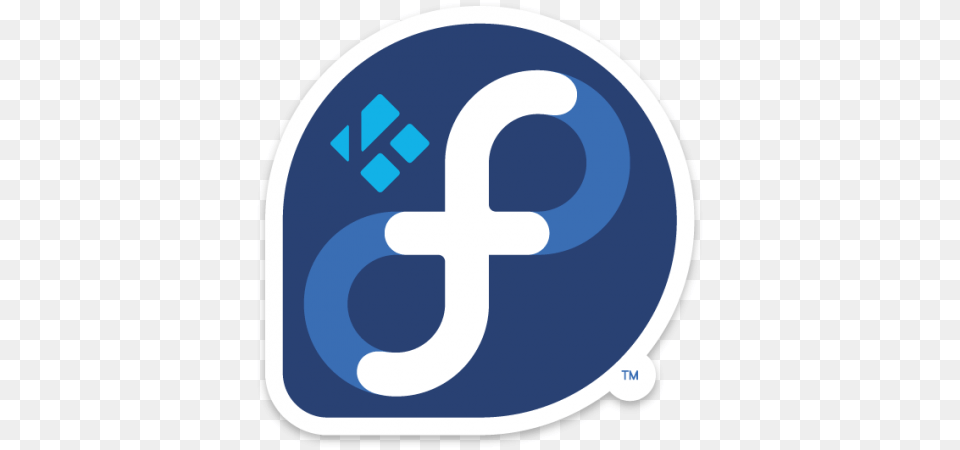 Kodi Fedora Linux Logo Fedora Logo, Symbol, Number, Text, Disk Free Png Download