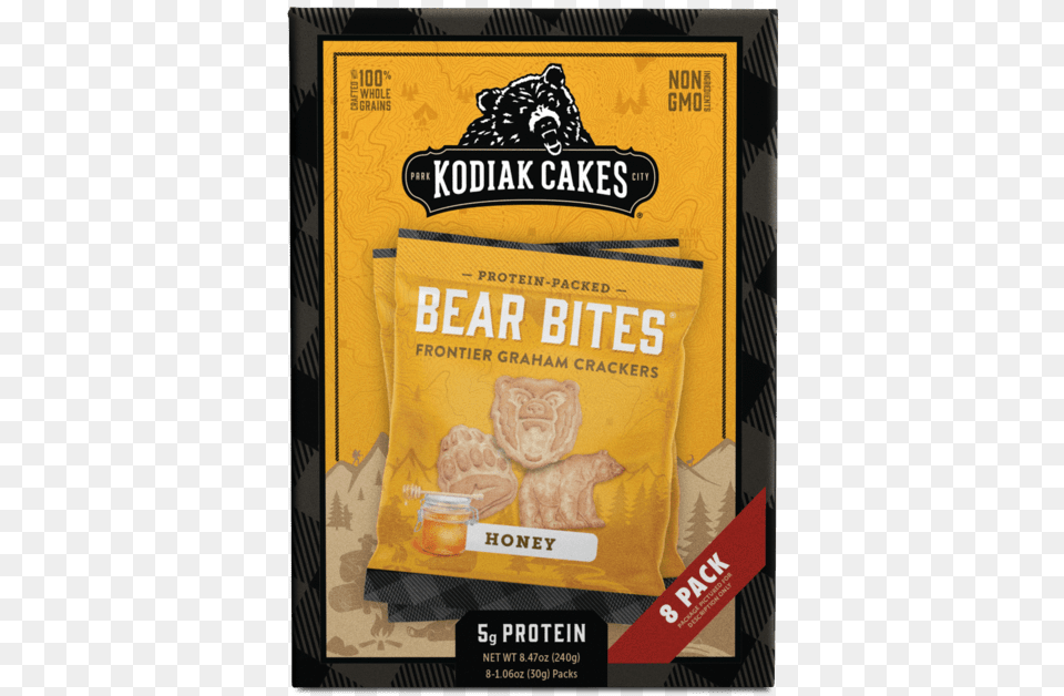 Kodiak Cakes Oatmeal Packets, Advertisement, Poster, Animal, Bear Free Png