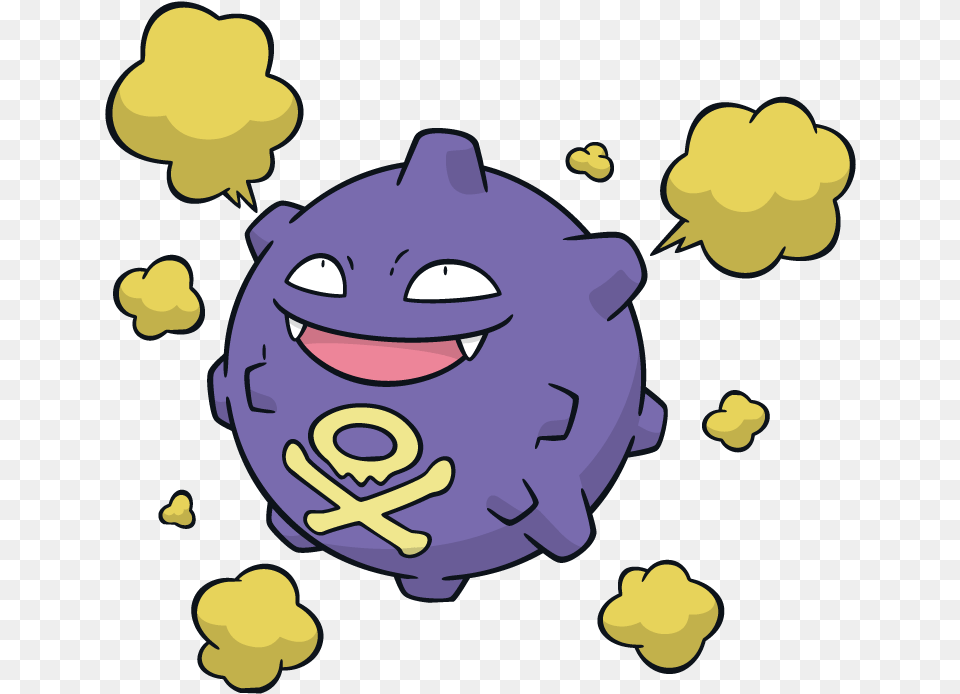 Koffing Pokemon Character Vector Art Pokemon Koffing Dream World, Animal, Mammal, Rat, Rodent Free Transparent Png