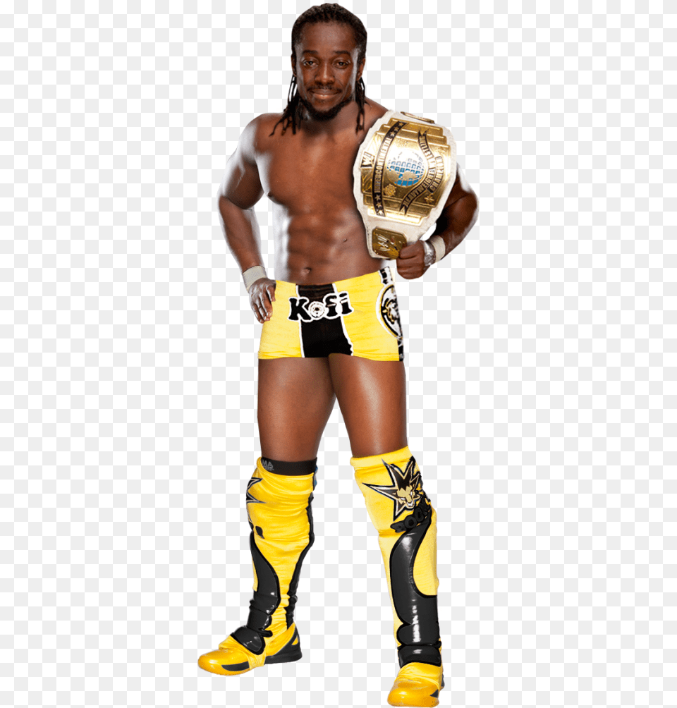 Kofi Kingston Cliparttitle Kofi Kingston Intercontinental Champion, Adult, Person, Man, Male Free Transparent Png