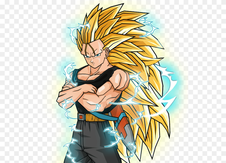 Kohaku Ssj3 Hair Style Dragon Ball Z Ssj3 Hair, Book, Comics, Publication, Baby Free Png