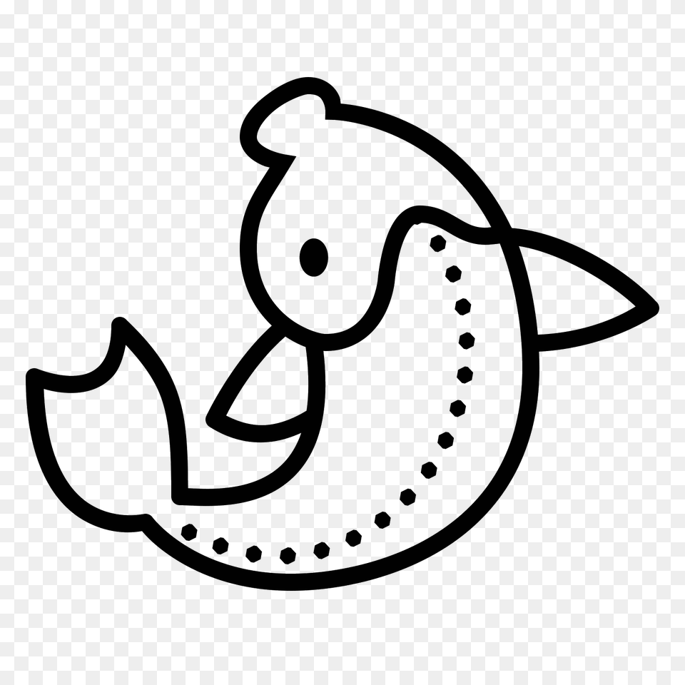 Koi Fish Icon, Gray Png Image