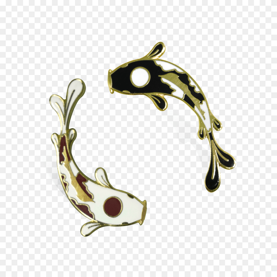 Koi Fish Pin Set One Two Pin, Accessories, Jewelry, Bracelet, Earring Free Png