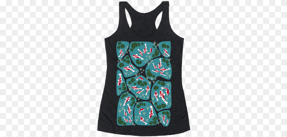 Koi Ponds Racerback Tank Top Training To Be All Might, Clothing, Tank Top Png