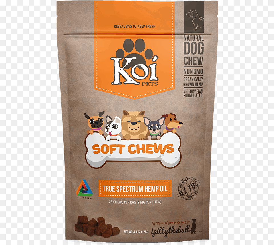 Koi True Spectrum Hemp Oil 2mg Cbd Pet Soft Chews Koi Cbd Soft Chews, Advertisement, Poster, Mammal, Bear Png Image