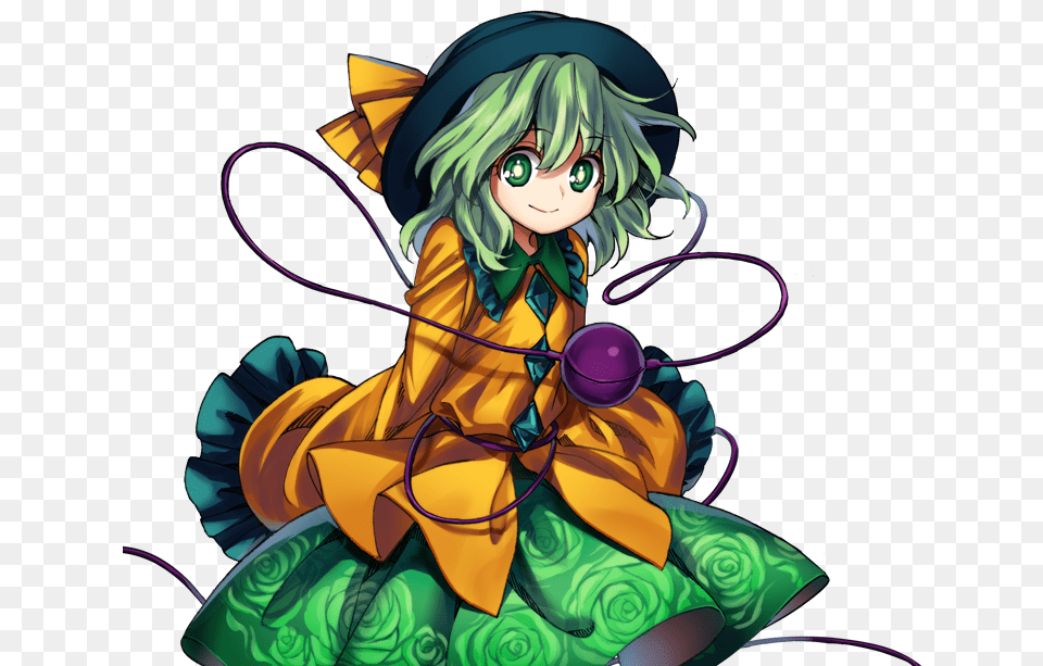 Koishi Komeiji From Touhou Project Koishi Komeiji, Book, Comics, Publication, Person Png Image