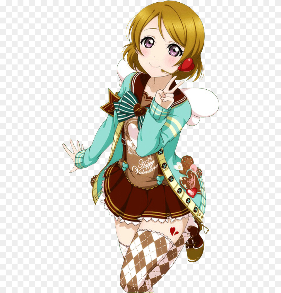 Koizumi Hanayo And 1 More Love Live Anime Characters Transparent, Book, Publication, Comics, Adult Free Png Download
