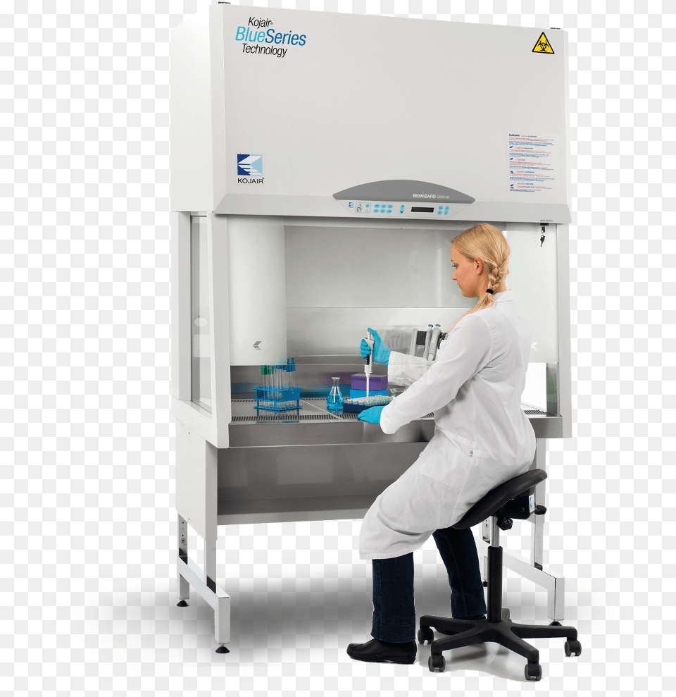Kojair Biozard Silver Line Biosafety Cabinet Micobiological Computed Tomography, Adult, Person, Glove, Female Free Transparent Png