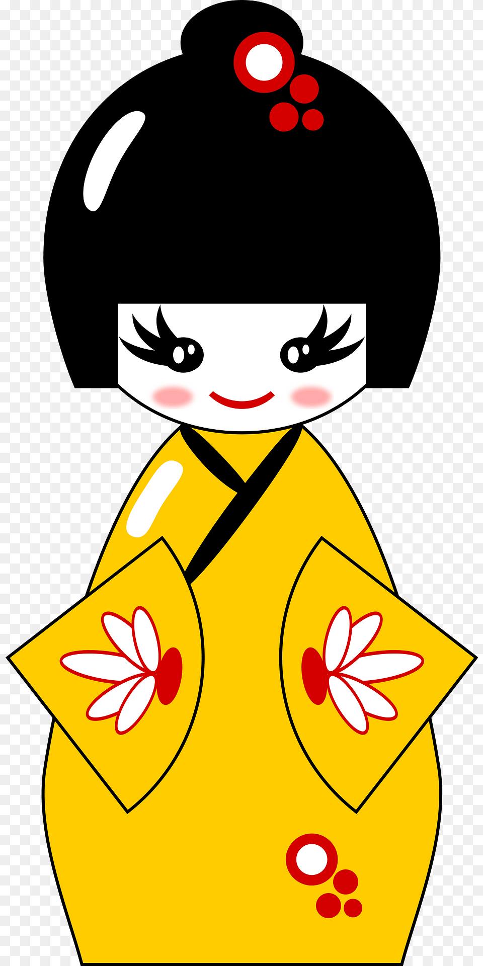 Kokeshi Japanese Doll Clipart, Clothing, Dress, Fashion, Formal Wear Free Png Download