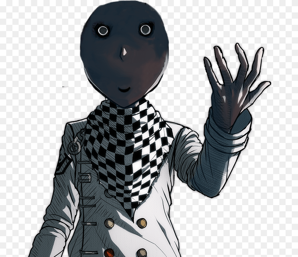 Kokichi Ouma Creepy Face, Baby, Person, Clothing, Glove Png Image