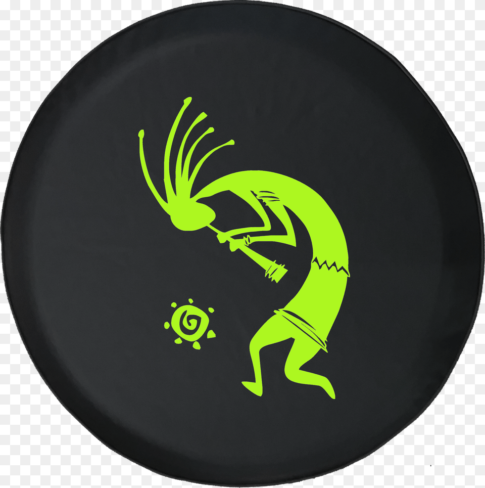 Kokopelli Flute Tribal Sun Offroad Jeep Rv Camper Spare, Plate, Frisbee, Toy Png