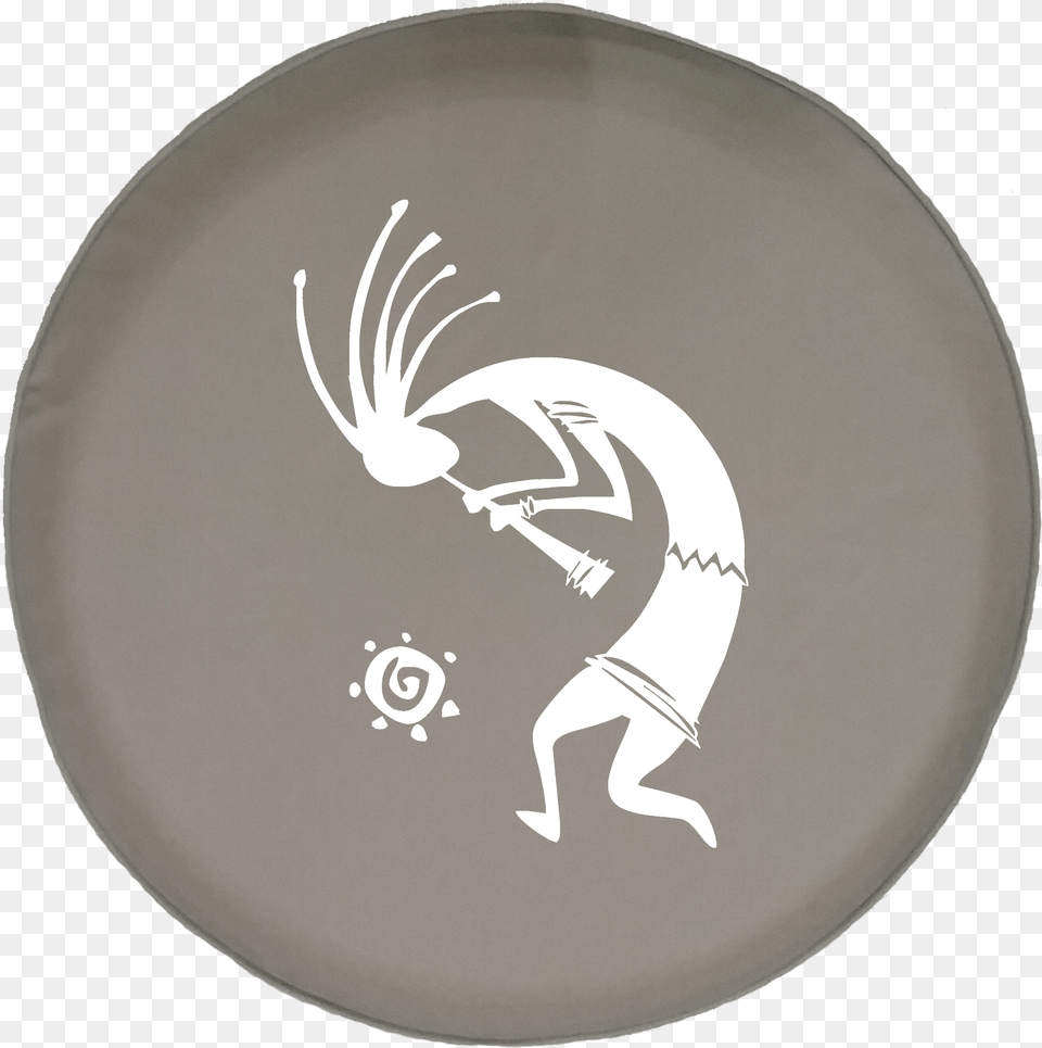 Kokopelli Flute Tribal Sun Offroad Jeep Rv Camper Spare Jeep, Plate, Frisbee, Toy Png Image