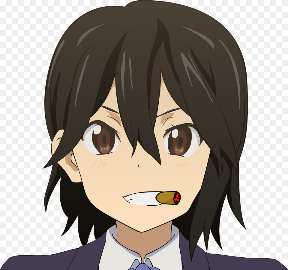 Kokoro Connect Inaba Smile, Book, Comics, Publication, Person Free Png