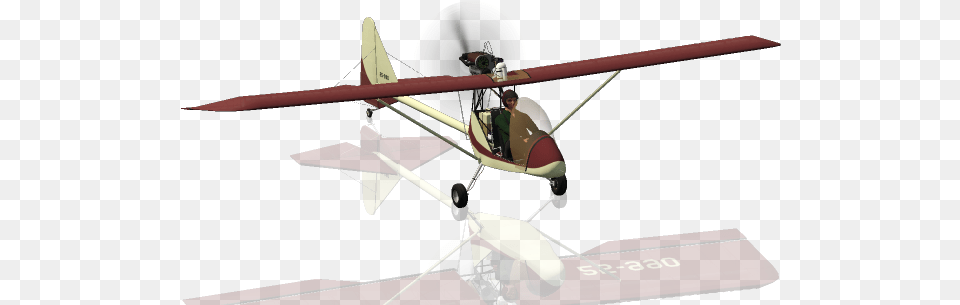 Kolb Firestar Ii Light Aircraft, Transportation, Vehicle, Airplane, Person Png Image