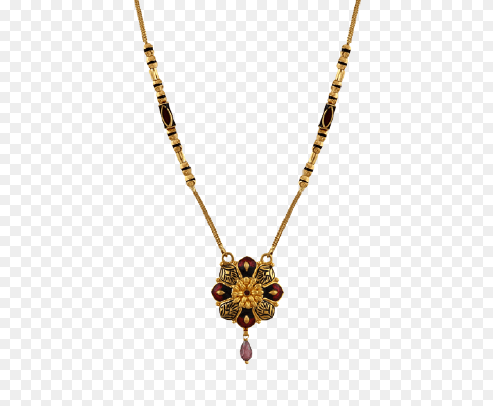 Kolhapuri Saaj Price Meena Gold Mangalsutra Design, Accessories, Jewelry, Necklace, Pendant Png Image