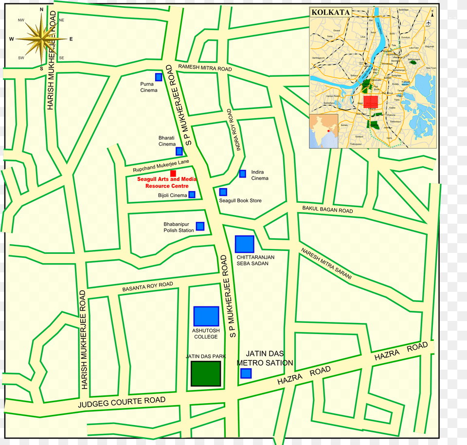Kolkata Seagull Arts Location Map, Chart, Diagram, Plan, Plot Png Image