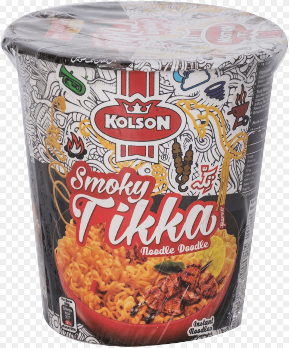Kolson Cup Noodles Smoky Tikka 50 Gm, Food, Snack, Tin, Can Free Transparent Png