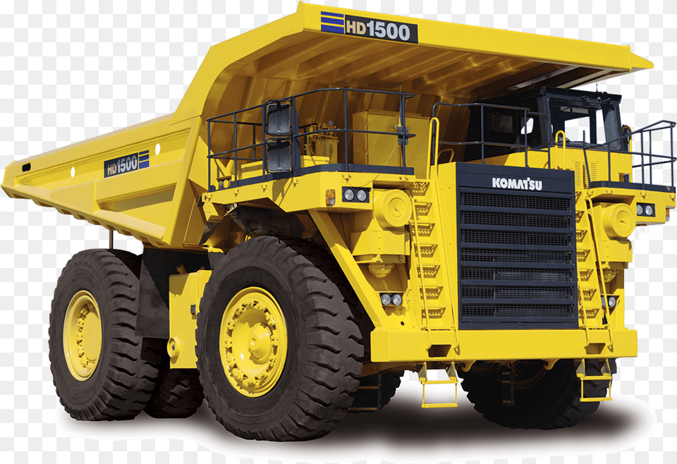 Komatsu 1500 Haul Truck, Machine, Wheel, Bulldozer Free Png