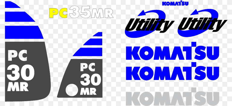 Komatsu Pc30mr 2 Decal Set Pc 30 Mr Logo, Text, Scoreboard, Number, Symbol Free Png Download