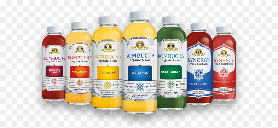 Kombucha Gts Living Foods Kombucha, Paint Container, Beverage, Juice, Food Free Png