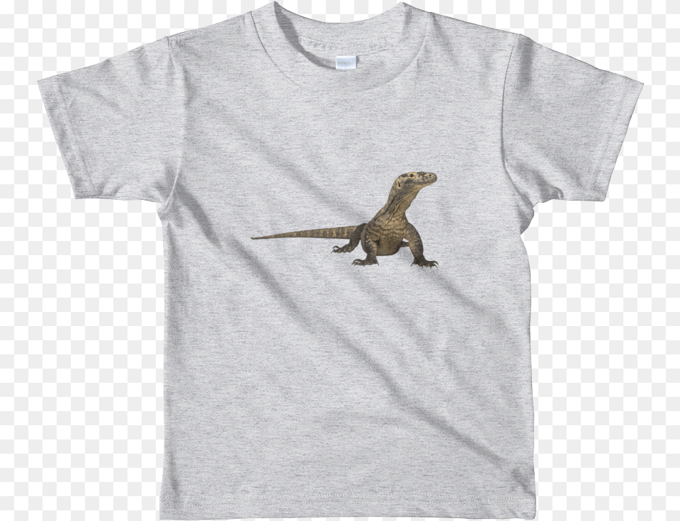Komodo Dragon Print Short Sleeve Kids Tshirt Kids Learning Tube Sedna, Clothing, T-shirt, Animal, Lizard Free Png