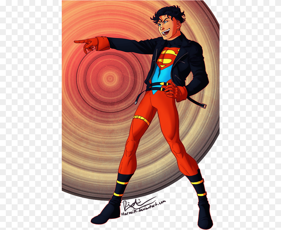 Kon El Superboy From The Radical 9039s Superboy, Book, Comics, Publication, Person Free Png Download