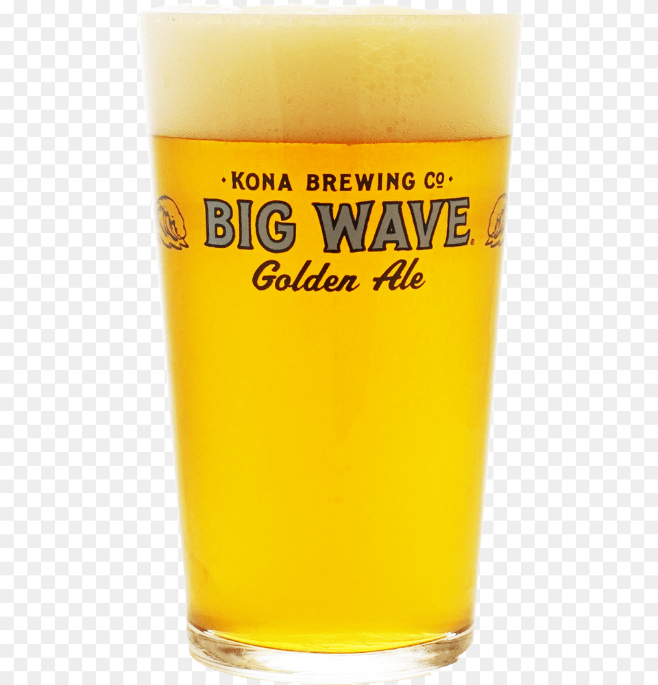 Kona Big Wave Pint Glass Kona Big Wave, Alcohol, Beer, Beer Glass, Beverage Png Image