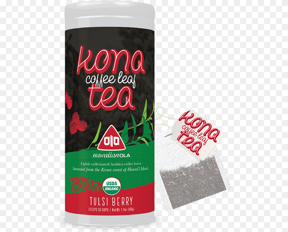 Kona Coffee Leaf Tulsi Berry Tea Bags, Herbal, Herbs, Plant, Can Free Png Download