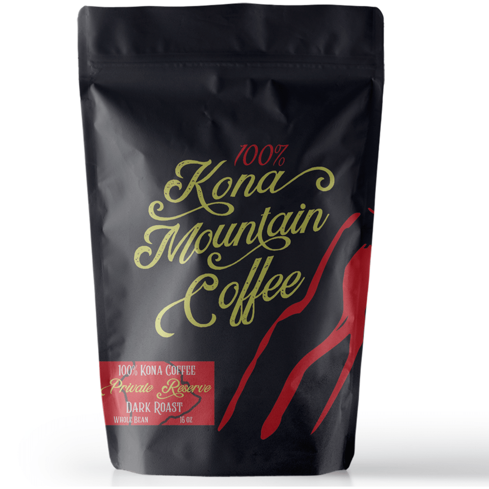 Kona Coffee Private Reserve Dark Roast Peaberry, Accessories, Bag, Handbag, Bottle Free Png Download