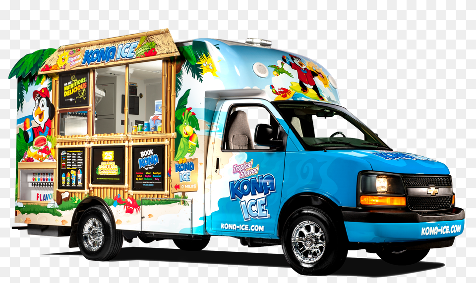 Kona Ice Of Madison Food Trucks In Madison Wi, Transportation, Vehicle, Wheel, Machine Free Transparent Png