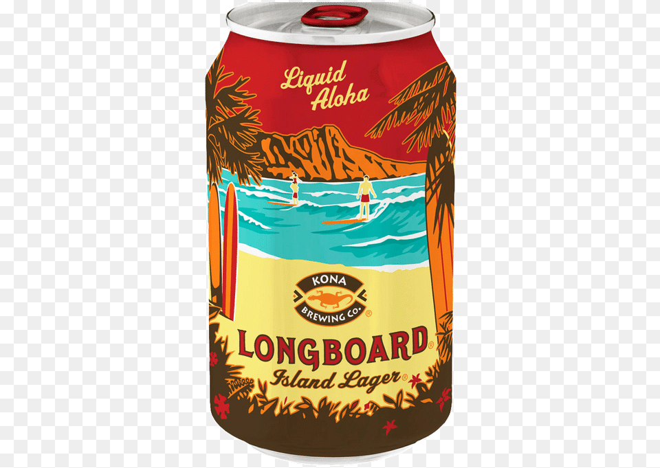 Kona Longboard Island Lager Kona Longboard Lager, Alcohol, Beer, Beverage, Person Free Png Download