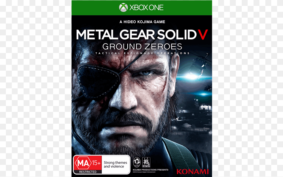 Konami Metal Gear Solid V Ground Zero, Adult, Poster, Person, Man Free Png