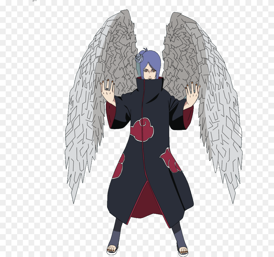 Konan Con Alas, Person, Face, Head, Anime Png