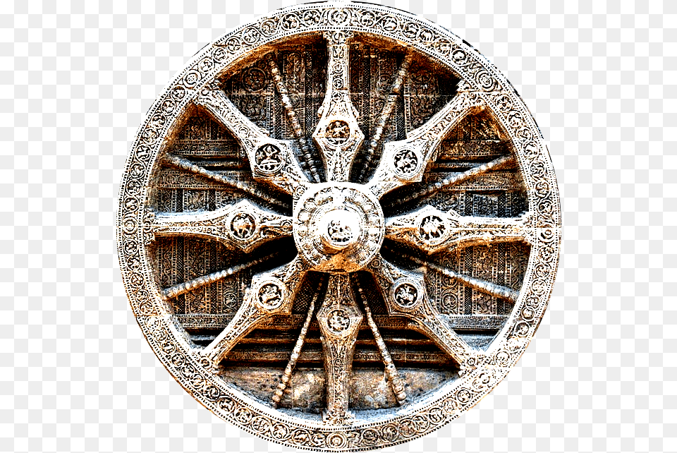 Konark Sun Temple, Alloy Wheel, Car, Car Wheel, Machine Png Image