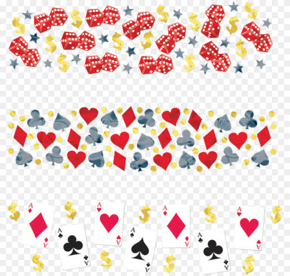 Konfetti Casino 34 G Konfetti Til Casino Festen Casino Playing Cards Dollar Gold Star Party Confetti, Game Png