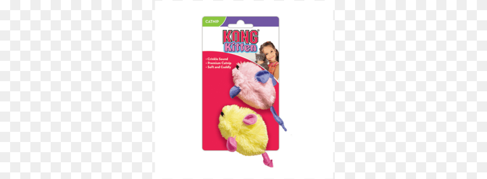 Kong Catnip Kitten Mice 2 Pack Kong Company Kitten Mice Cat Toy 1 Toy, Plush, Child, Female, Girl Png