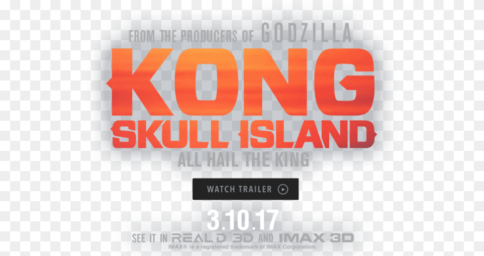 Kong Skull Island Premiere 3d And Imax, Advertisement, Poster Free Png Download
