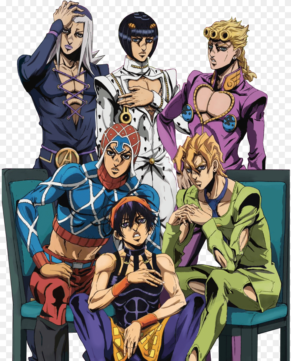 Kono Dio Da Jojo Golden Wind Wallpaper Phone, Publication, Book, Comics, Adult Free Png Download