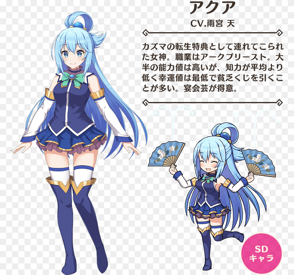 Konosuba Aqua Sd, Book, Publication, Comics, Adult Png Image