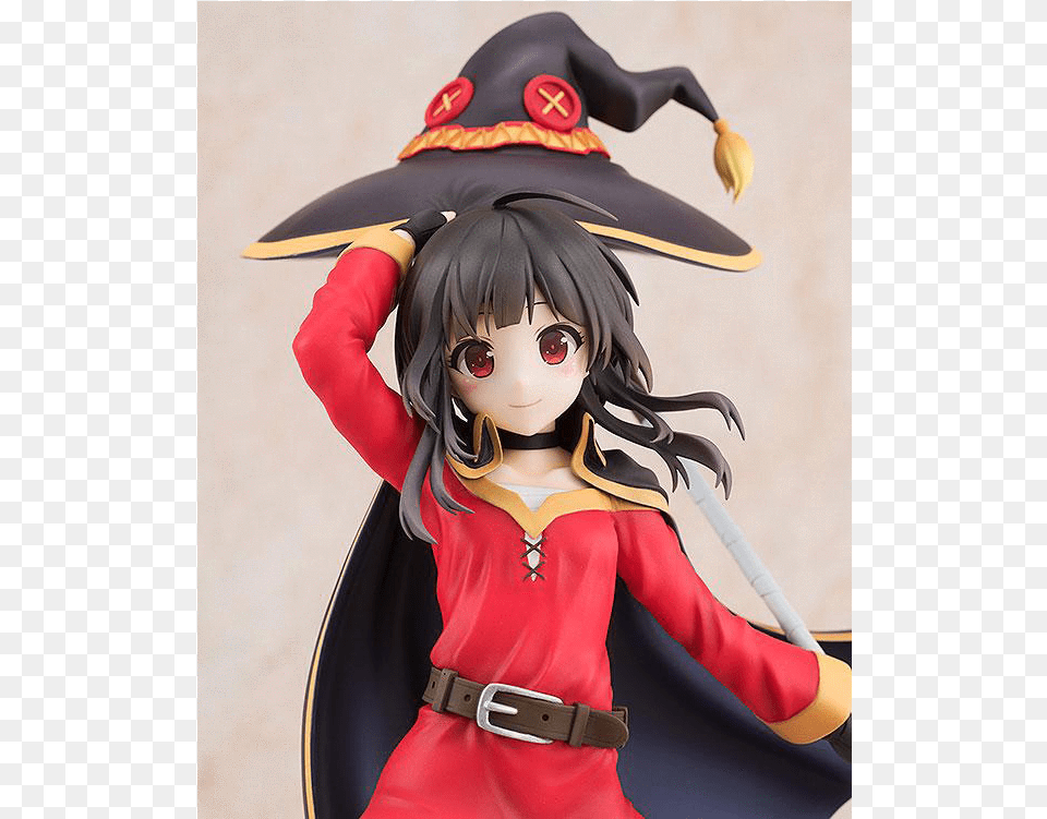 Konosuba Megumin 17 Scale Figure Megumin Sneaker Bunko 30th Anniversary Ver 17 Scale, Book, Comics, Publication, Person Png Image