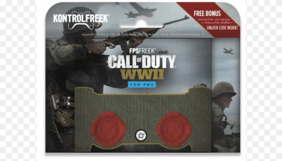 Kontrolfreek Call Of Duty Wwii Edition Kontrol Freeks Cod, Gun, Weapon, Adult, Male Png Image