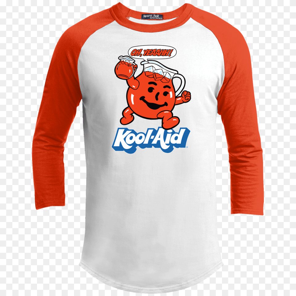 Kool Aid Man Jug Oh Yeah Sport Tek Sporty T Shirt Ebay, Clothing, Long Sleeve, Sleeve, T-shirt Png