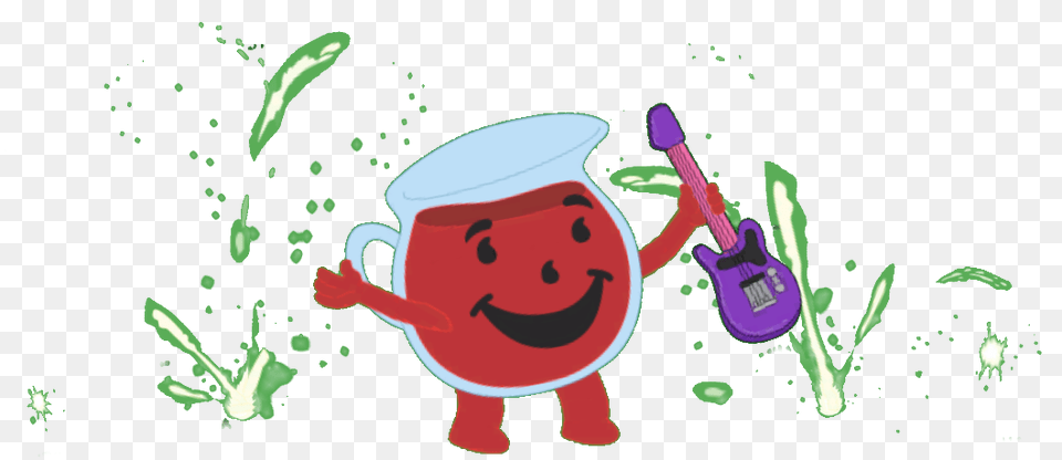 Kool Aid Man Rock Out Family Guy Addicts, Guitar, Musical Instrument, Toy, Art Png
