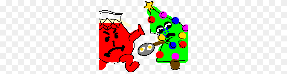 Kool Aid Man Shuns Christmas Trees Breakfast Drawing, Baby, Person, Face, Head Png Image