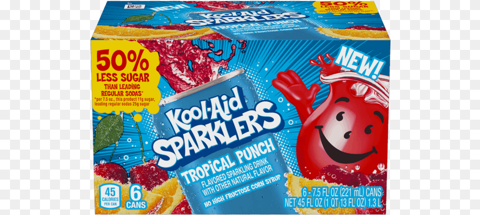 Kool Aid Sparklers Orange, Advertisement, Poster, Food, Sweets Free Png