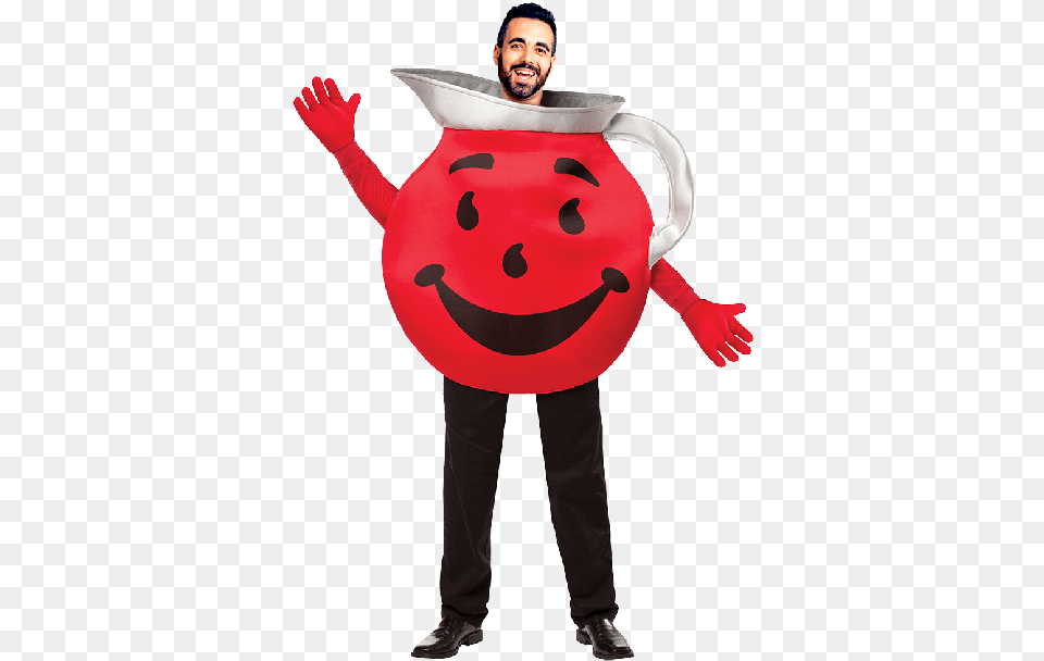 Kool Kool Aid Man Halloween Costume, Clothing, Person, Adult, Male Free Transparent Png