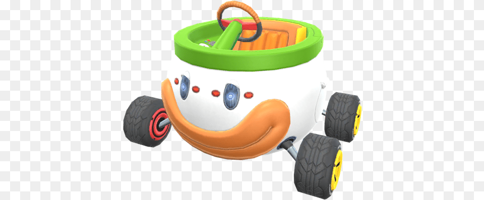 Koopa Clown Clown Car Mario Kart 8, Machine, Wheel, Device, Grass Free Png