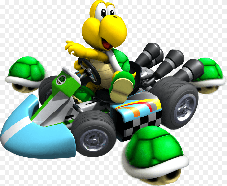 Koopa Troopa In The Kart Wiimms Mario Kart Fun 2019, Vehicle, Transportation, Wheel, Machine Png Image